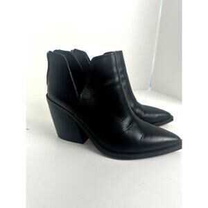 Women's Vince Camuto Black Ankle Boots, 3 inch Heels, Zipper Back, Size 8 M